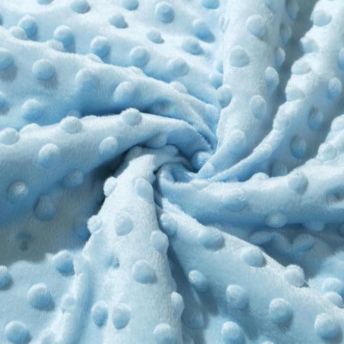 CREVENT Cozy Soft Warm Sherpa Baby Blanket for Infant Toddler's Crib Cot Stroller Gifts for Baby Boys All Season Use (30X40 Blue dot)
