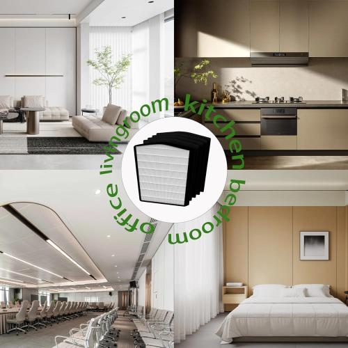 LP-HF550P Filter LP550TH LP550THP LP560 Air Purifier with 1 Pack Ture HEPA and 4 Packs LP-PF1500 Pre-Filter - Used for Multi-Room Whole House to Capture Dust