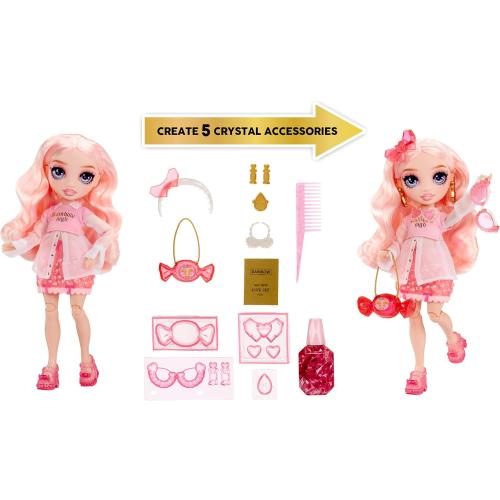 Rainbow High Creative Crystals Bella - Pink 11” Fashion Doll with Crystal Accessory Make It Kit, Ring for You, DIY, Crafts, Resin Play, Kids Gift 8