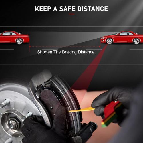 cciyu D820 Front Ceramic Brake Pads Kits 4pcs fit For 2000-2002 For Dodge Dakota,2000-2002 For Dodge For Durango