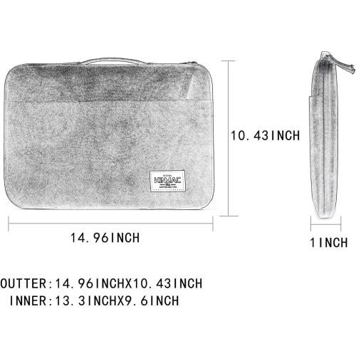 Kinmac 360° Protective Laptop Sleeve Case Bag Cover with Handle for MacBook Pro 16 inch,16 inch HP,Lenovo,Dell,ASUS,Acer Ultrabook and Business Laptop (Flowers)