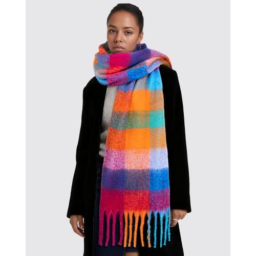 Colorful Winter Scarf for Women - Warm Chunky Blanket Scarves,Trendy Christmas Gifts & Stocking Stuffers for Women