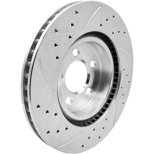 320mm Front Replacement Brake Rotors Kit for 2006-2023 Dodge Charger, 2009-2022 Challenger Drilled Slotted Brake Rotors & Ceramic Brake Pads (53022 D1056)