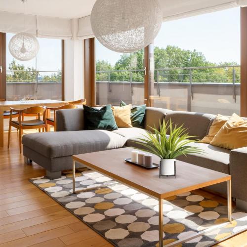 Velener 15 Potted Spider Plant in Artificial Plant Stand- Fake Plants for Indoors Outdoor Patio Decor