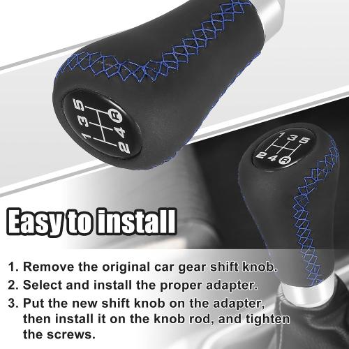 X AUTOHAUX 5 Speed Auto Gear Shift Knob for Automatic and Manual Vehicle