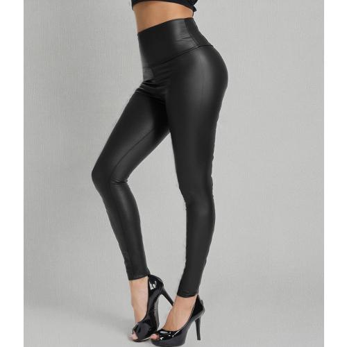 KIWI RATA Faux Leather Leggings for Women Stretchy Pleather Pants Shiny Sexy Tights Large