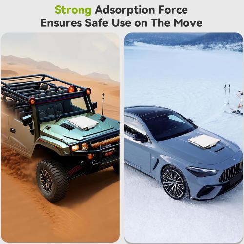 Starlink Mini Car Roof Mount, Starlink Mini Flat Mount Kit, Magnetic Quick Release Starlink Mini Mounting Kit for RVs, Vans, Boat, Yachts (Aluminum Alloy)