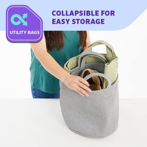 Coolaroo 3-PacK 2-GALLON GrOW Bags, Steel Grey