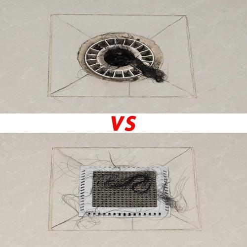 Dark Grey 6 Hair Catcher/Drain Strainer/Shower Drain Cover for Bathroom Floor Drain, Stainless Steel and Silicone (6 inch, Dark Grey)