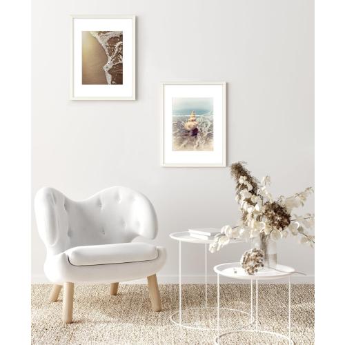 Yaetm White 12x16 Picture Frame with Mat for 8.5x11 Set of 4, Solid Wood Frame 12x16 for Photos, Posters & Art Prints, Horizontal and Vertical Wall Mount (4 pack, White)