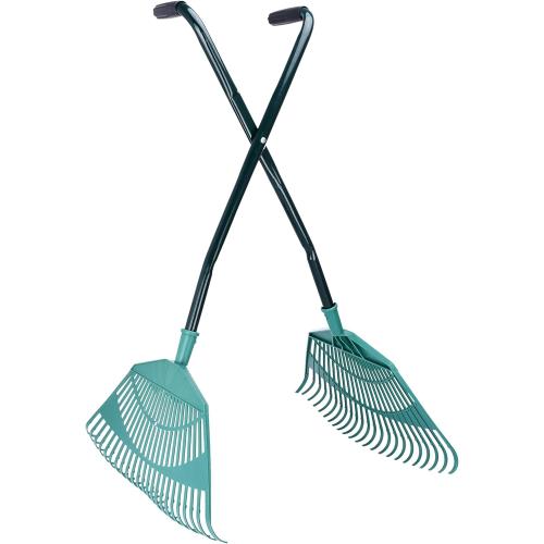 2wayz | Garden Leaf Grabber - Leaf Picker Removal Tools - Garden Leaf Scoops - Leaves Collector with Curved Claws - Strong Steel Handles - Lawn Rake Tool - 35'' x 20'' (Green)