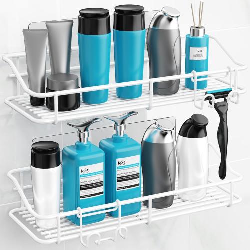 Nieifi Shower Caddy Adhesive, Shower Shelves, Shampoo Holder for Bathroom