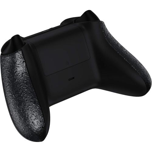 eXtremeRate Grip Cover for Xbox Series X & S Controller, Textured Black Non-Slip Back Panels Accessories, Replacement Side Rails Shell for Xbox Wireless Controller