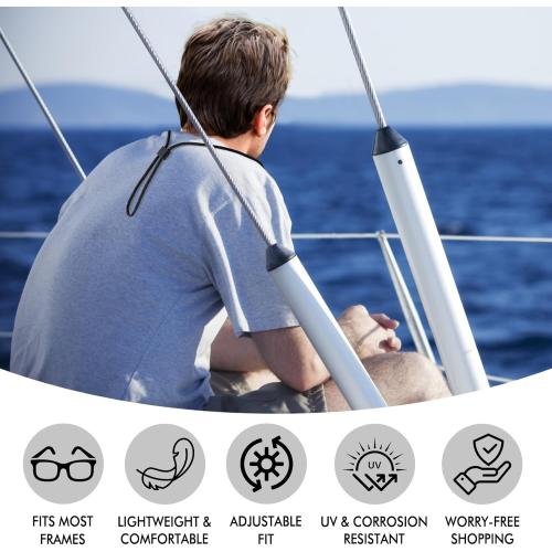 Glasses Strap - 3 Pcs Adjustable Eyewear String Lanyard Retainer - Eyeglasses Holder Strap for Men, Women and Kids