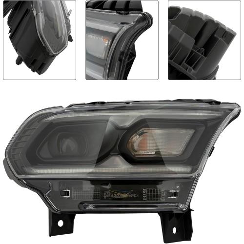 LED Headlight Assembly Compatible with 2021-2023Dodge Durango,Front 2021Durango headlights Headlamp Replacement