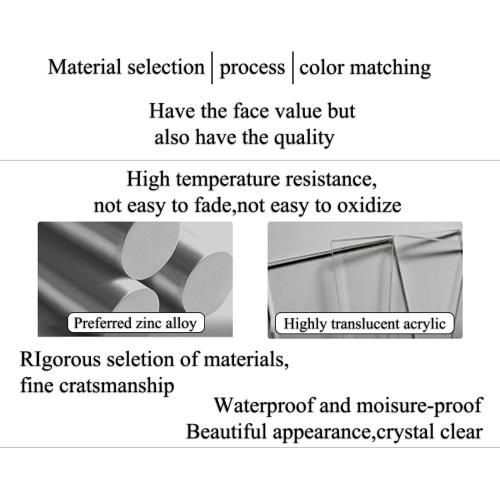 24 in Large Door Handle，Clear H Shape Long Push Pull Glass Double Sided Acrylic Sliding Commercial No Lock Crystal for Barn Bathroom Shower Patio Kitchen