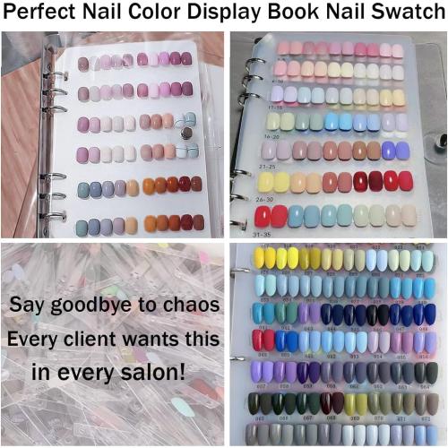 10 Sheets Double Sided Nail Tape for Press On Nails Double Sided Tape Nail Art Display Strip Tape for Nail Packaging Storage Display Salon Supplies Organizer with Tweezer