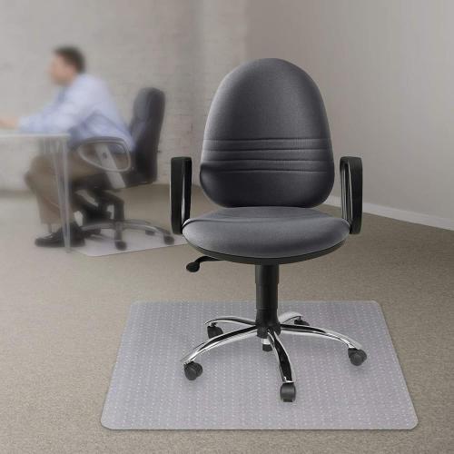 Kuyal Office Chair Mat for Carpets,Transparent Thick and Sturdy Floor Mats for Low and No Pile Carpeted Floors, with Studs (36 X 48 Rectangle)