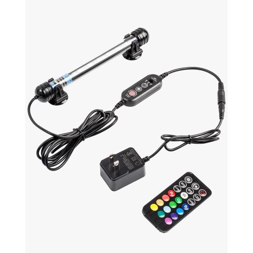 NICREW LED Aquarium Light, 7 Inches Submersible Fish Tank Light, Waterproof Underwater Light with Multicolor Option