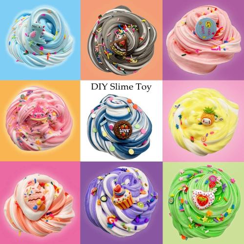 Butter Slime Kit (24 units) Two-tone colored slime, anti-stress toys, ideal for children's parties (girls and boys from 6 to 12 years old).