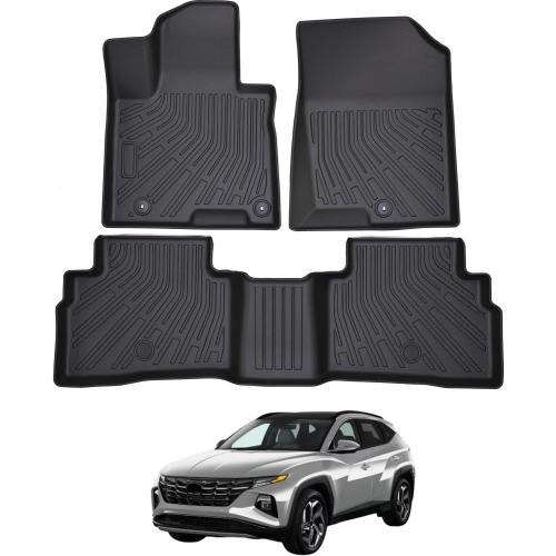 Floor Mat fit for Hyundai Tucson Hybrid (Not Plug in) Accessories 2022 2023 2024 2025 All Season Anti-Slip TPE Floor Liners