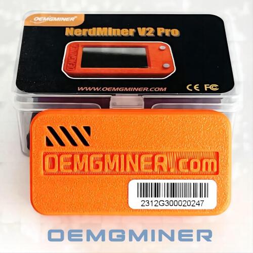 New NerdMiner V2 78KH/s T-Display S3 Bitcoin Solo Lottery Miner Win 6.25 BTC with Low Power Consumption - WiFi Connection, and USB-C Power (78 KH/s)