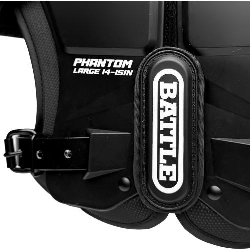 Battle Sports Phantom Football Shoulder Pads, Youth Size, Lightweight Design with Impact Protection