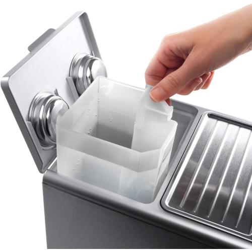 De'Longhi 15 Bar Pump Espresso Machine with Advanced Cappuccino System, Compact Stainless Steel Espresso Maker with Premium Milk Frother for Lattes, Single & Double Espresso, Tamper Included