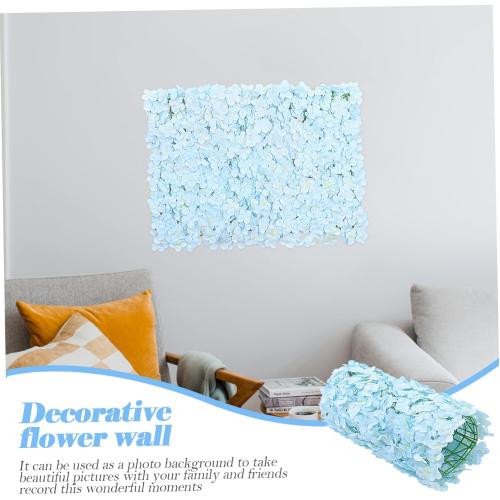 Artificial Flower Wall Decor for Weddings Hydrangea Flower Backdrop Wall for Events Beautiful Floral Ornament for Party Anniversary Decoration -11PC