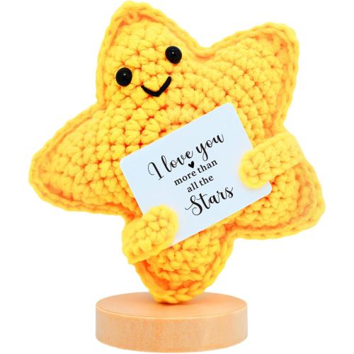 Unique Easter Birthday Gifts for Boyfriend Girlfriend Crochet Star Decor, Birthday Anniversary for Women Men Him Her Mothers for Husband Wife I Love You Romantic to My Love