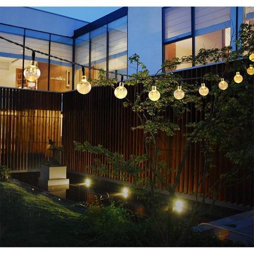 TREETDOBV 9.5m LED Outdoor String Lights, with 50 Shatterproof Bulbs, 8 Lighting Modes String Lamp,Waterproof Connectable Hanging Christmas Lights Garden Wedding Backyard Porch Balcony Party