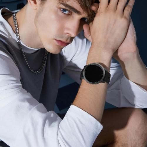 Meliya Watch Bands for Tensky IDW28/IDW19/ID208 Plus Smart Watch Bands, 22mm Replacement Flexible Silicone Bands for ID208 Plus BT Smartwatch