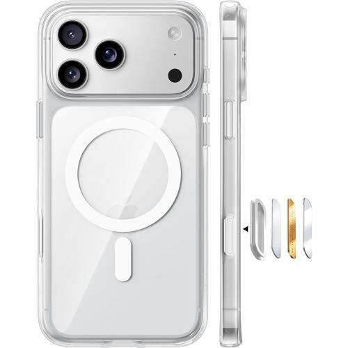 TORRAS Stronger Magnetic for iPhone 17 Pro Case, Camera Control, Clear