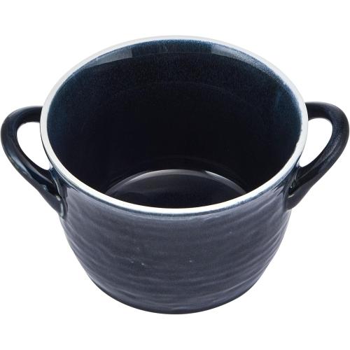 Pfaltzgraff Cauldron All-Purpose Soup Cereal Bowls, 6-Piece Set of 6-inch Stoneware Bowls in Teal, Blue, and Taupe - 30 oz Snack, and Serving Bowls