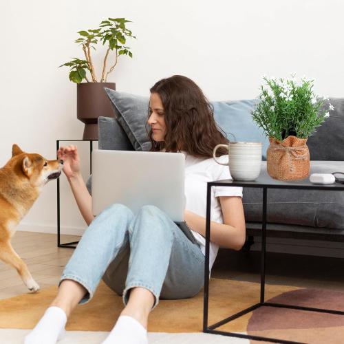 Tobeelec 3 Pcs Babys Breath Artificial Flowers in Small Burlap Bag Vases -Gypsophila Faux Flowers Farmhouse Home Coffee Table Bookshelf Office Desk Decorations Kitchen Dining Room Fake Plants Indoor