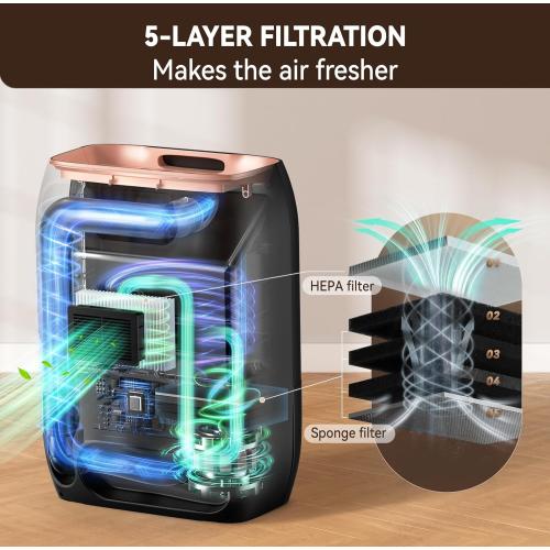 Pro Touchless Vacuum Automatic Dustpan - Ultra Fast & Powerful - Great for Sweeping Salon Pet Hair Food Dirt Kitchen, Canister Vacuum Cleaner Trash Can, Bagless, Auto Sensors, 1500 Watt-Black