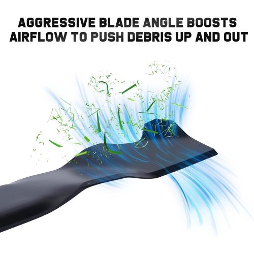 Black 21 inch Mulching Blade for Troy Bilt 942-0741A TB110 TB240 TB230 TB130 TB200 TB160 TB210 TB280ES TB320 TB115 TB220 MTD Cub Cade Craftsman 742-0741 742-0741A 942-0741 21 Deck Lawn Mower