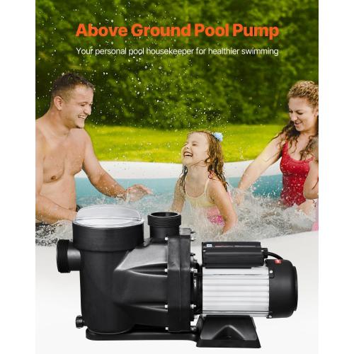 VIVOHOME 2.0 POOL PUMP Model VH1563 Qmax 119Gal/min Max 122°F Hmax 52.5FT 110-120V-60Hz