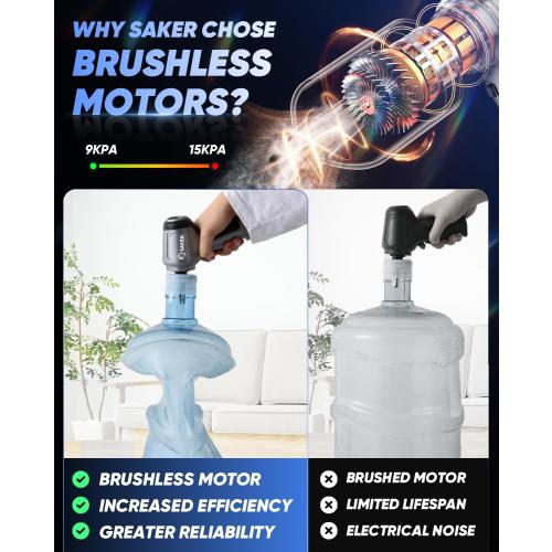 Saker Car Vacuum Portable Cordless Handheld Car Vacuum 15000PA High Power with Brushless Motor and Blower for Cars,Office,Home Cleaning HL107B