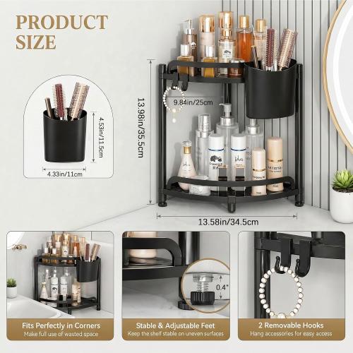 ZVZM Bathroom Counter Organizer, Vanity Countertop Storage