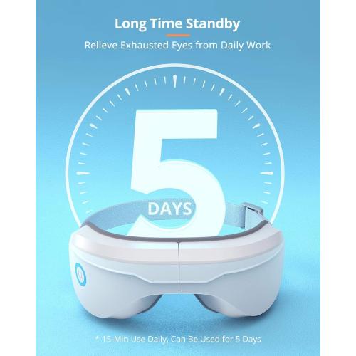 Eye Massager with Heat, Heated Eye Mask with Bluetooth Music, Face Massager, Mask for Migraine & Headache Relief, Improved Sleep, Birthday Gifts for Mom Dad Women Men Her Him