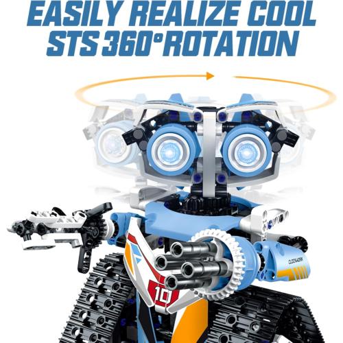 DOLIVE Robot Toys for Kids Ages 8-14, Remote & App-Controlled 3 in 1 STEM Robotics Set for Kids, Creative Birthday for Boys Girls Aged 8 9 10 11 12  (695 Pieces)