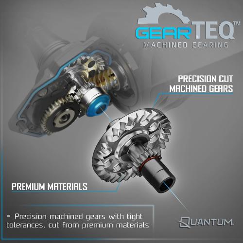 Quantum Benchmark Spinning Reel and Fishing Rod Combo, Graphite Composite Blank, 5 1 Bearings, Silver/Blue