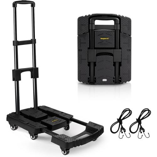 Voipvvii Folding Hand Truck 500lbs, Portable Heavy Duty