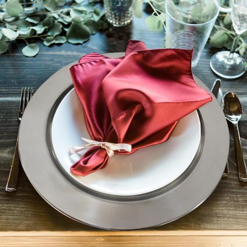 13 Stainless Steel Handmade Charger Plates, Silver Charger Plates, Metal Silver Chargers for Dinner Plates, Plate Chargers Set of 6