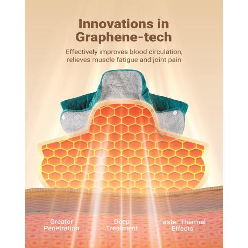 iDOO Graphene-Infused Heating Pad for Neck, Shoulders & Back | Weighted Design for Snug-Fit, FSA Eligible Items Only List, Birthday Gift for Women, Men, Mum, Dad & Elderly