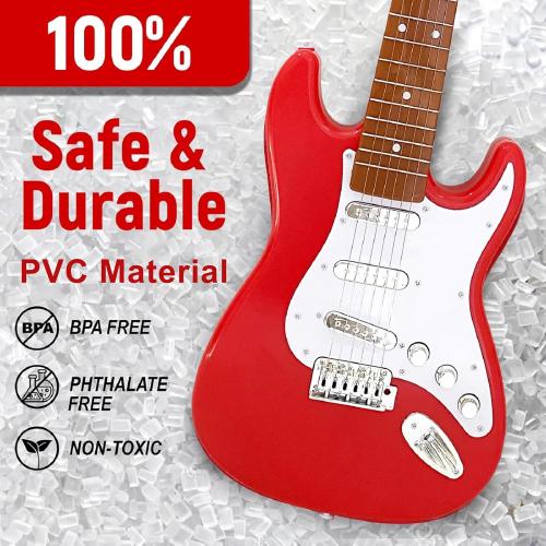 26 Inch Guitar Toy for Kids,Portable Guitar Toy Musical Instrument Toy, Educational Learning Musical Instrument Toy for Ages 3-12 Children Birthday Present for Beginner Children Boys Girls (Little Damaged; see the picture)