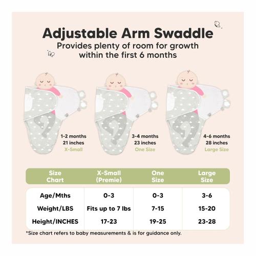 Baby Swaddle Sleep Sacks with Zipper - 3-Pack Swaddles for Newborns 0-3 Months, Infant, Baby Girls, Boys, Soft & Durable Newborn Sleep Sack, Easy Diaper Change Swaddling Blanket (Bumble Bear, OS)