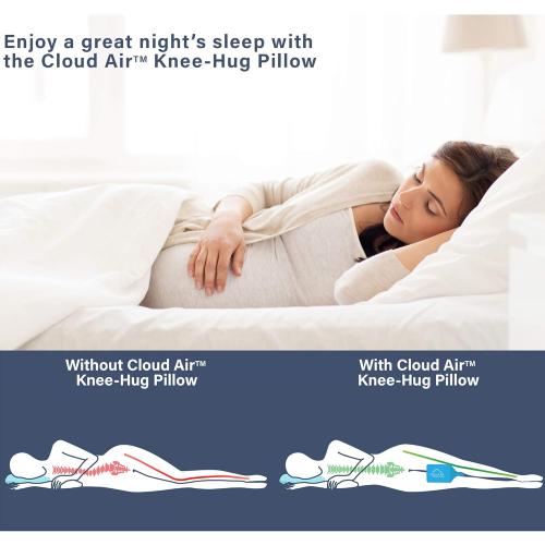 Vaunn Medical Side Sleeper Memory Foam Knee Pillow and Leg Positioner Cushion to Soothe Back, Leg and Hip Discomfort