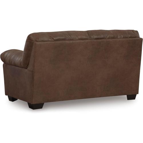 Size 69 x 36x 38 Signature Design by Ashley Bladen Faux Leather Loveseat, Brown